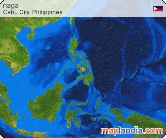 Naga City satellite map .